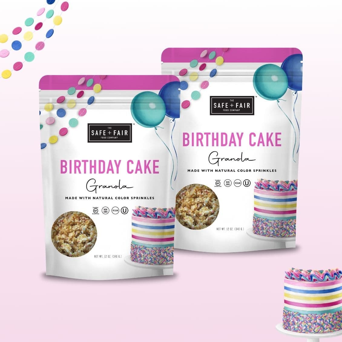 Birthday Cake Granola Two Pack